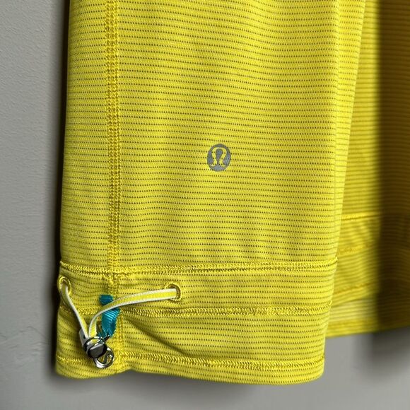 Lululemon Run Ta Ta Topper Tank Top Twin Stripe Sizzle (yellow) White XS Size 4 - Picture 9 of 16